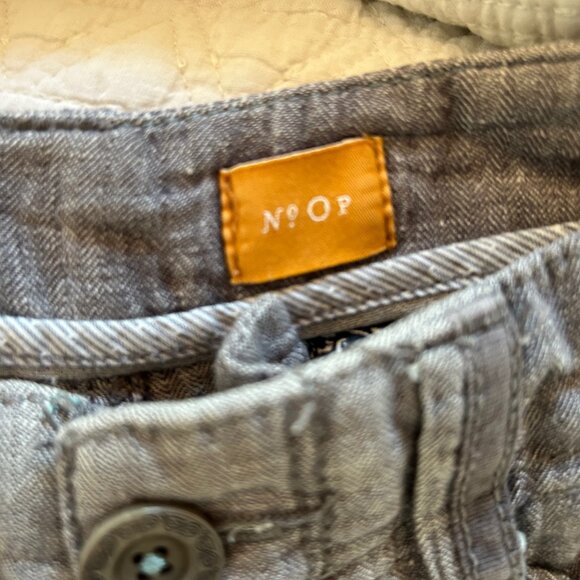 Anthropologie Pilcro Herringbone Linen Trousers - Size 0 Petite - Picture 6 of 10